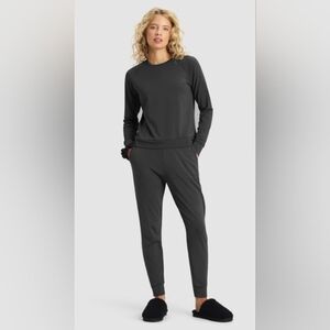 NWT Cozy Earth Brushed Bamboo Jogger Set, Charcoal Gray, Size L